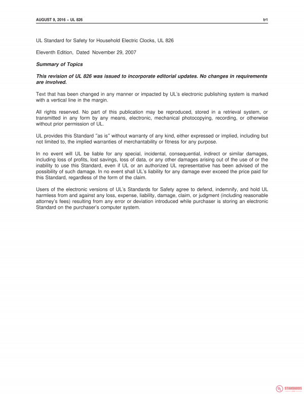 UL 826 PDF